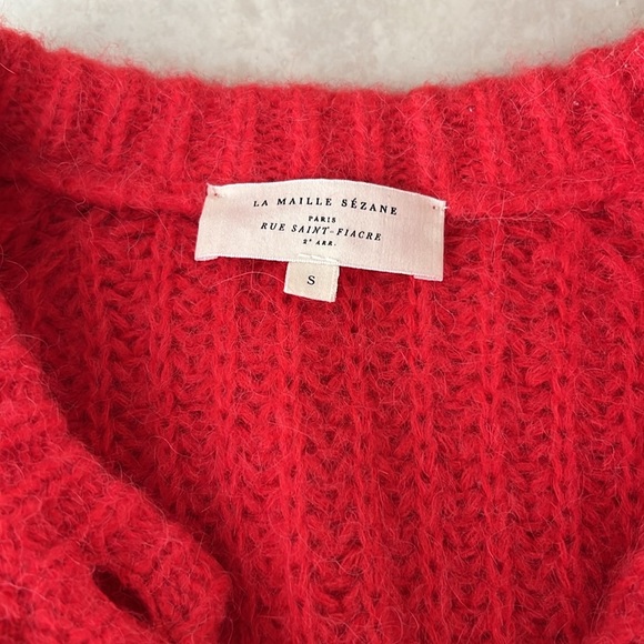 Sezane Red Women's Sweater - Picture 2 of 4
